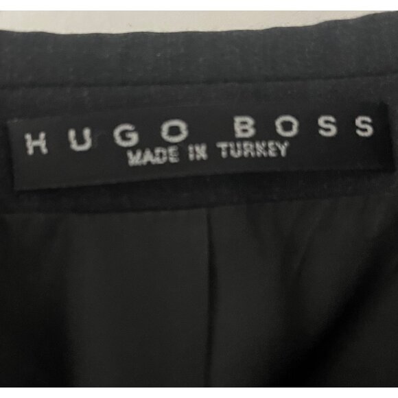 Hugo Boss Dark Gray Wool Blend Blazer Jacket 38S - Picture 3 of 9